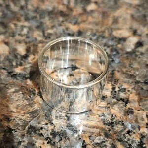 Wide Band Sterling Silver Ring